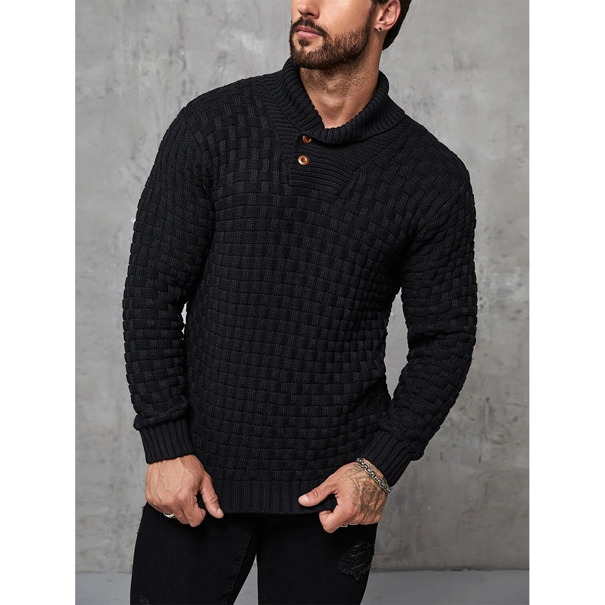 Pull Homme Épais - Style Décontracté et Confortable