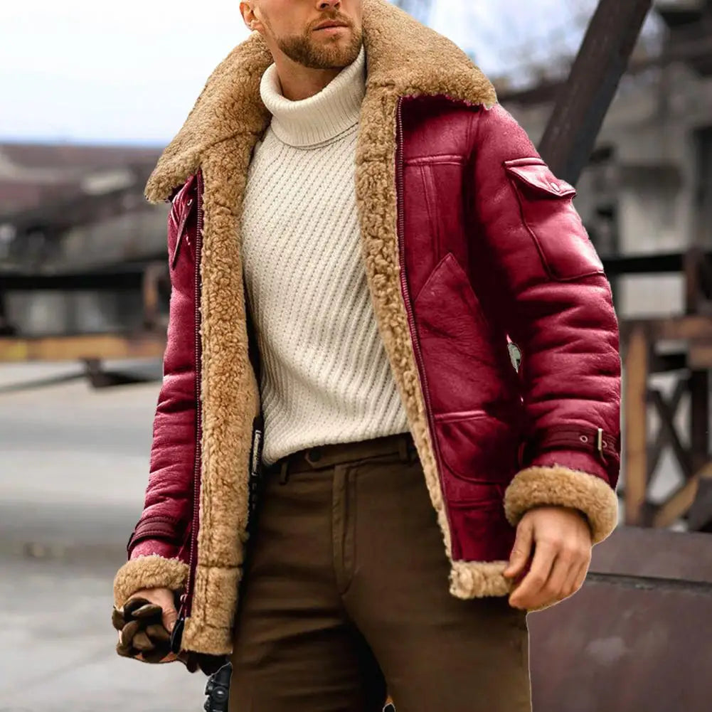 🧥 Veste en Velours Décontractée pour Hommes avec Doublure en Peluche 👔