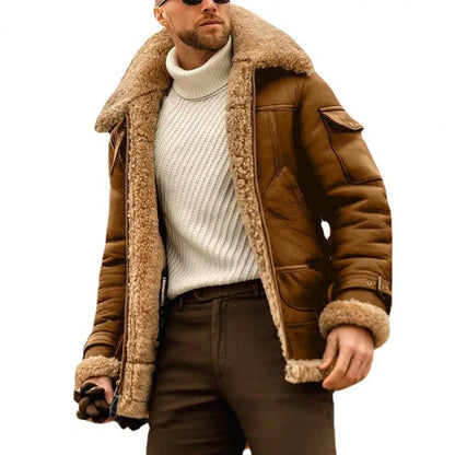 🧥 Veste en Velours Décontractée pour Hommes avec Doublure en Peluche 👔