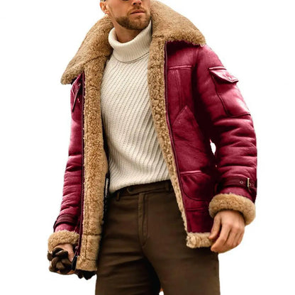 🧥 Veste en Velours Décontractée pour Hommes avec Doublure en Peluche 👔